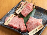 希少部位の饗宴。ヒレ・ロース・カルビが競い合う至福の瞬間『長崎和牛特選3種盛合せ 180g』