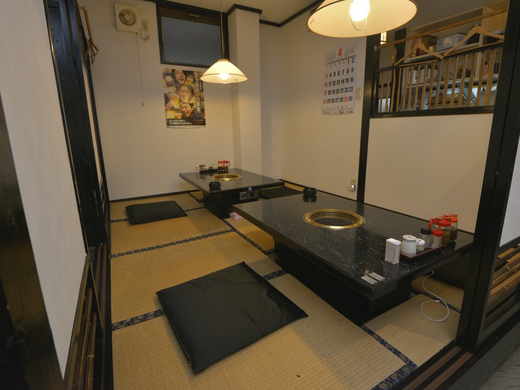 週末は家族揃って、大好きな焼肉。広めの個室でゆったりと