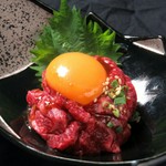 尾崎牛と卵の相性抜群の一品