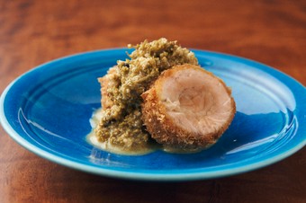 『時しらずのフライと花山椒のタルタル』