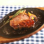 グリルドポークの鉄板ステーキ