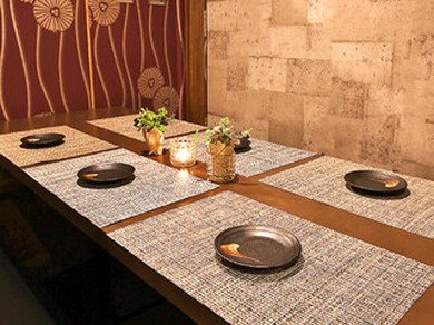 全席個室　2名様から100名様まで収容可能な団体個室完備