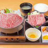 選ばれし神戸牛による圧倒的なおいしさ！『神戸牛すき焼き御膳』