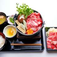 白老牛すき焼き御膳