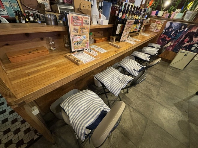 カウンター席がある