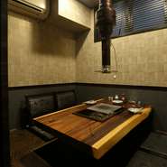 時間をゆったりと満喫できる個室