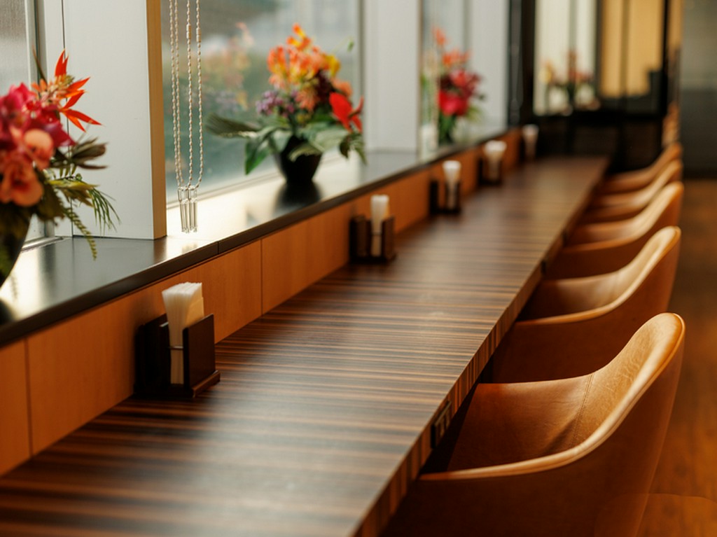 お一人様も楽しめるカウンター席