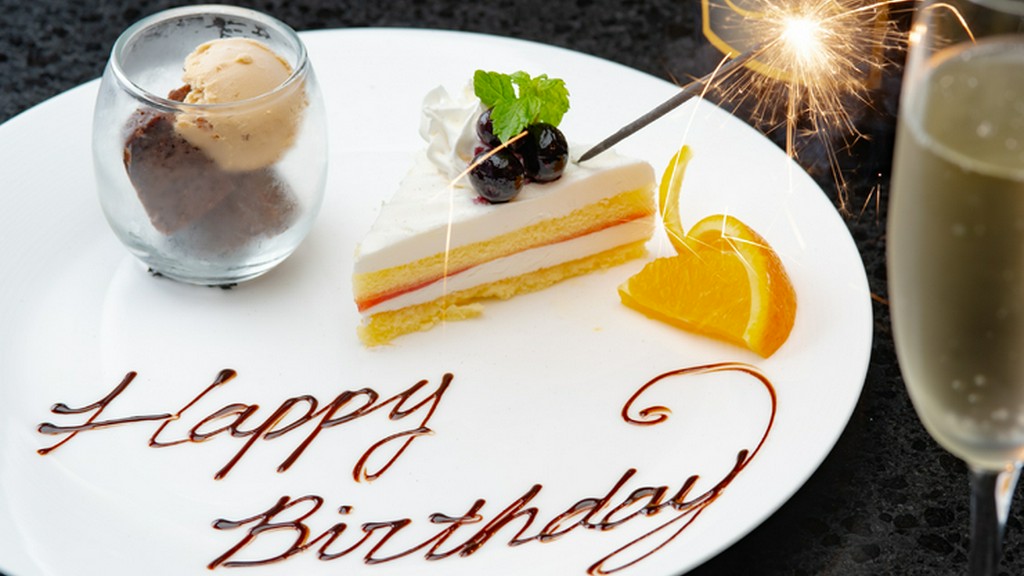 大切な日を華やかに演出『HAPPY BIRTHDAY花火付デザートプレート』