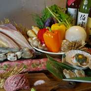 当店の海産物は北海道直送！旬な海産物をはじめ、新鮮な状態でご提供いたします！ぜひご賞味ください。