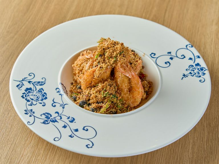 車エビのガーリック炒め/Typhoon Shelter Prawns