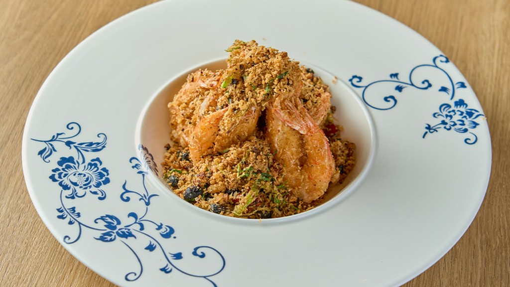 車エビのガーリック炒め／Typhoon Shelter Prawns