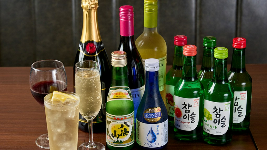 贅沢な食べ放題プランをさらに豪華にしてくれる飲み放題