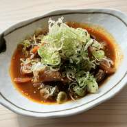 牛すじの辛みそ煮