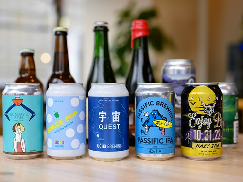 常時10種類以上のラインアップを誇るクラフトビール