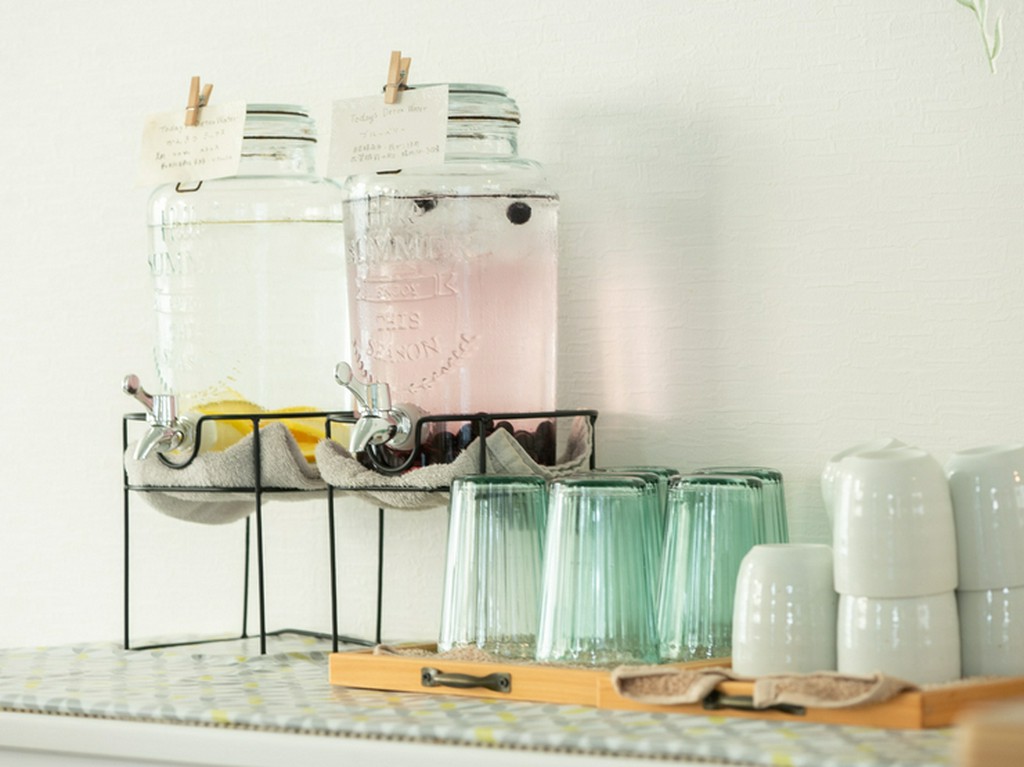 可愛らしいデトックスウォーターで、女子会がさらに盛り上がる