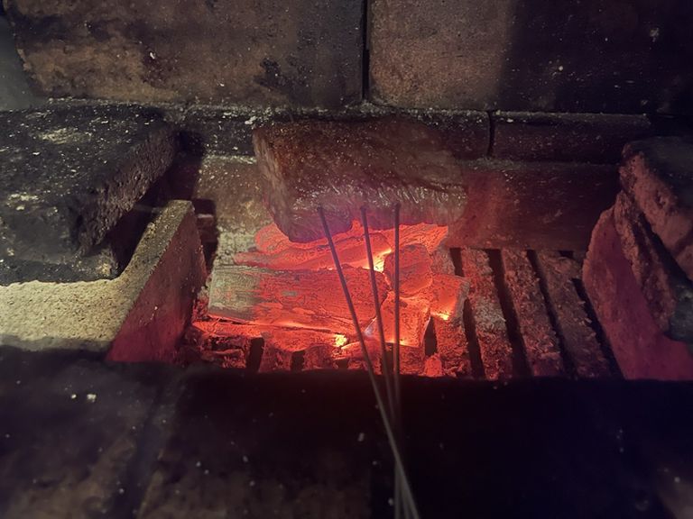 備長炭炭焼き