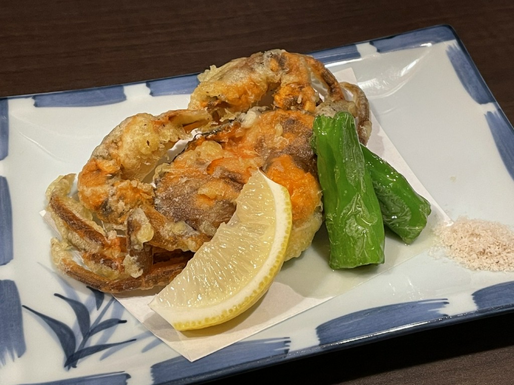 脱皮蟹の天ぷら