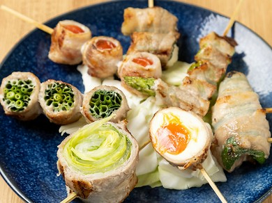 旬の野菜をこだわりを持って仕上げた『野菜巻き物』