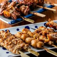 抜群の鮮度を誇る鶏肉を満喫できるバラエティ豊かな『焼き鳥』