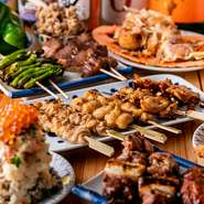 色とりどりの『ナデシコサワー』と楽しみたい自慢の料理がずらり