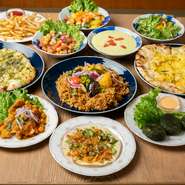 本格インド料理専門店だからこそ味わえる、豊富なベジタブル料理。ベジタブルマサラ・チョーレ・オニオンガーリックナーン・バジルナーン・ベジタブルビリヤニ等。ベジタブルセットメニューもご用意しています。