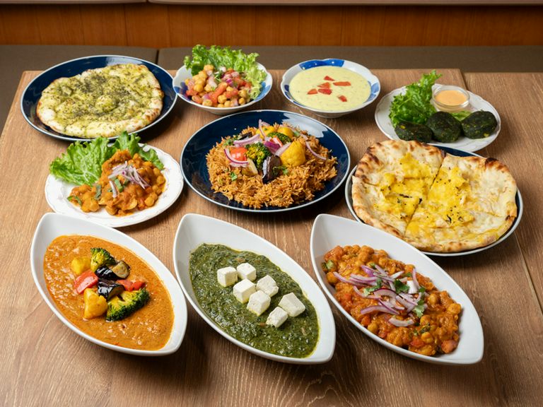 野菜＆スパイスが主役。本格インド料理ならではのベジタブル料理