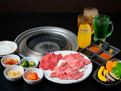 とことん和牛をたらふく食べたいあなたに『《焼肉食べ放題35種》90分制A5黒毛和牛食べ放題シンプルコース』