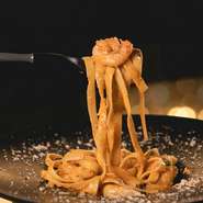 海老のアメリケーヌソースパスタ