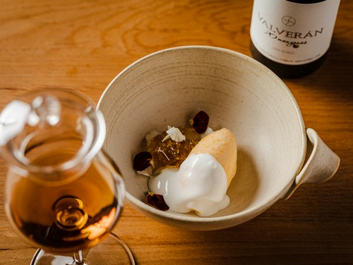 デザートのプリン『みかん／蜂蜜』