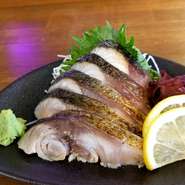 宮崎県産金華サバの〆鯖炙り