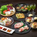 選べるお肉の味付け。京都ぽーくはお好きな味付けをお選びください（プレーン/辛味噌/旨塩/自家製だれ）【セット内容】京都ぽーく厚切りバラ150g/京都ぽーく厚切りロース150g/京野菜の包み野菜サンパセット