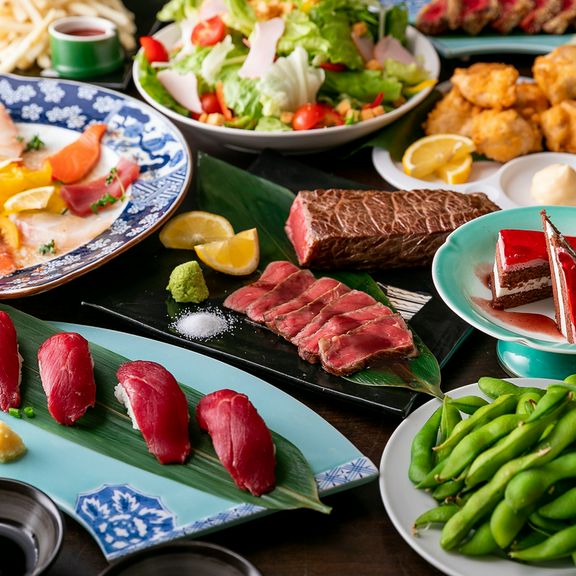 ボリューム満足!コスパ抜群!食べ放題コース!