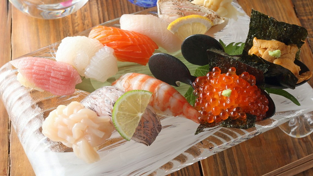 旬の鮮魚を存分に味わえる『握り盛り合せ』