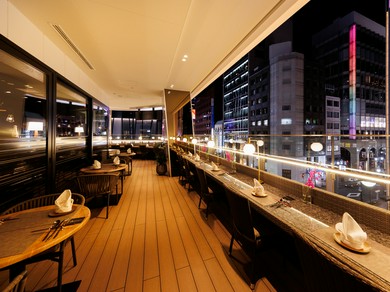 テラス席がある