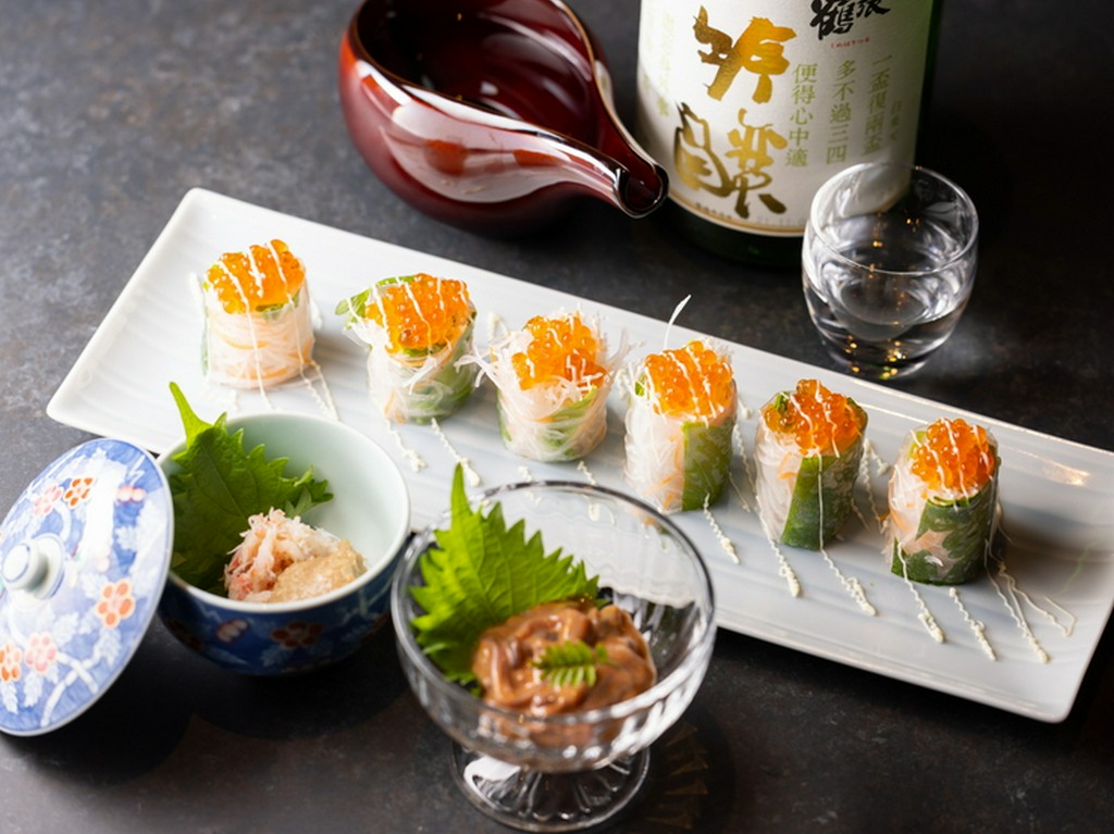 イクラの生春巻き