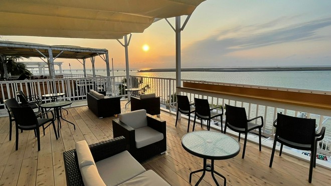 テラス席がある