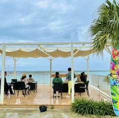 ヤシの木とカラフルなSUPの組み合わせは写真スポットです！