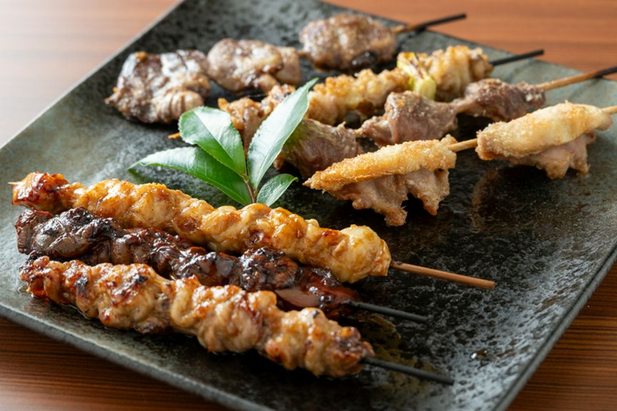 焼き鳥の盛り合わせ