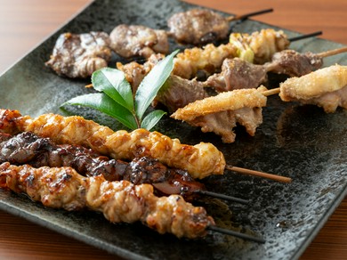 焼き鳥の盛り合わせ