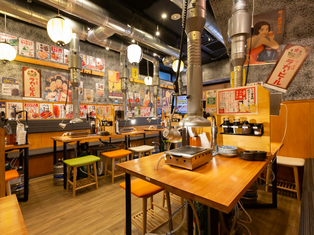 1人焼肉も大歓迎。仕事帰りのちょっと一杯にも利用可能