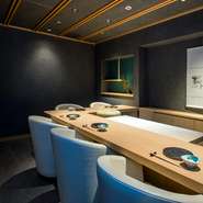 個室カウンター席（別途室料￥10,000)