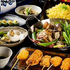 プライベートな食事会に最適な、飲み放題付きコース