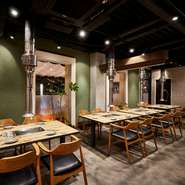 タブレットで注文可能。便利なファミリーダイニング