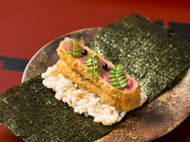 ヒレカツ手巻き