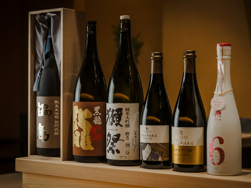 常時30種近くの日本酒を取り揃え