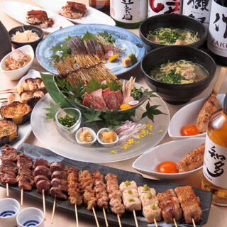Matsu 9-skewer grill course with all-you-can-drink: 9,000 yen → 8,500 yen
