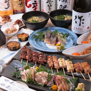 [All-you-can-drink included] Take 7-skewer grilled skewers course 8,000 yen → 7,500 yen