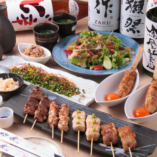 [All-you-can-drink included] Ume 5-skewer grilled meat course 7,000 yen → 6,500 yen