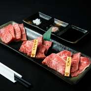 宮崎県産の一頭買いの柔らかい肉質と凝縮された旨味をご堪能ください