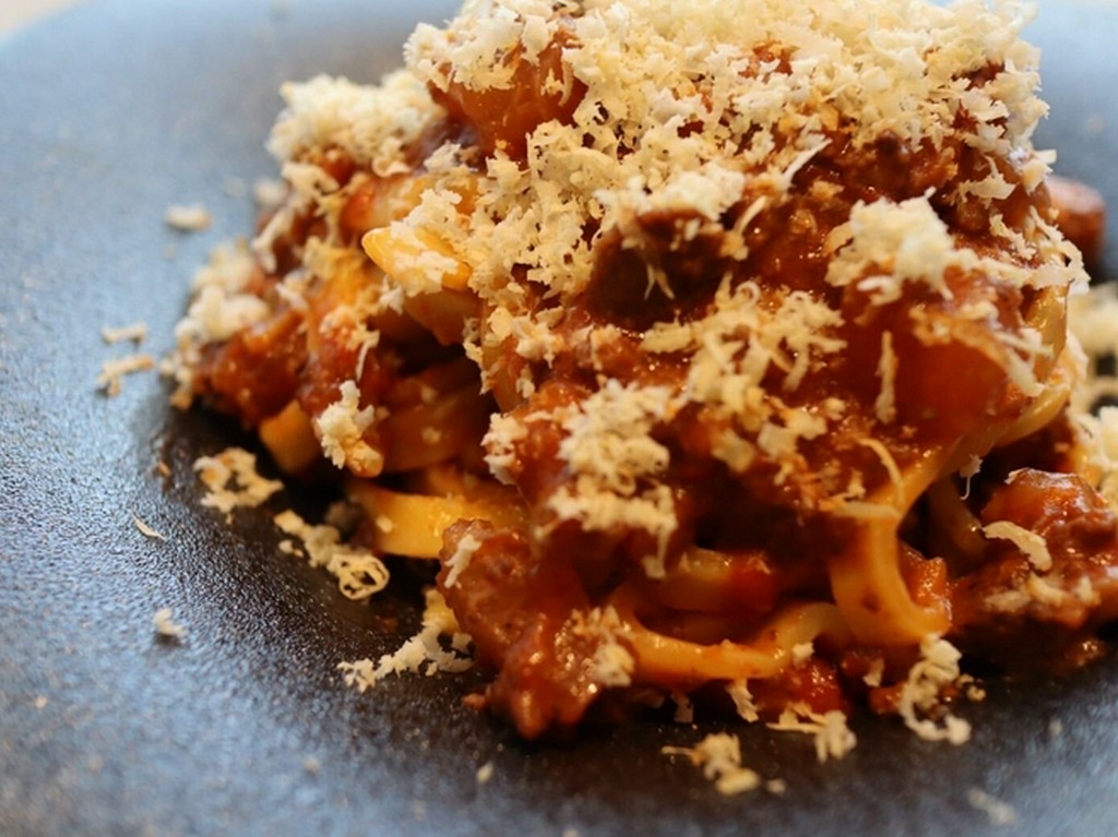 道産牛と山わさびのボロネーゼ